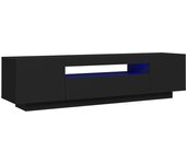 vidaXL Mueble de TV con luces LED 160x35x40 cm, Mueble de Salon, Mueble TV, Mueble TV salon, Mesa de TV, Mueble tele