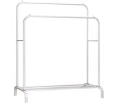 T-Lovendo - Perchero Burro Doble Rail Estante Ropa Zapatos Cajas