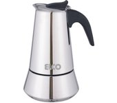 Cafetera Italiana Acero Inoxidable ELCO PC-604ID, 4 Tazas