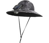 Sombrero de ala ancha con ventilador solar, ideal para pesca al aire libre y playa, ideal para sombra en verano.