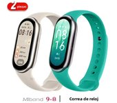 2PCS Sport Strap For Xiaomi Mi band 9-8-NFC Replacement miband9 silicone Bracelet waterproof Watchbands Correa Xiaomi mi band 9