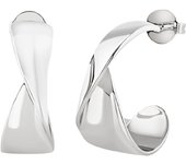 BREIL Joyería colección RETWIST, PENDIENTES DE MUJER en color PLATA Talla BIG SIN PIEDRAS - TJ3465
