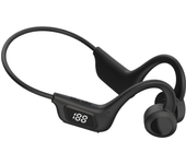 Wireless BT Q33Pro open-back earphones, neck-mounted air conduction sports Headset, LED power display, TF card can be inserted