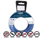EDM Carrete Cablecillo Flexible 4mm Azul Libre de halógenos 5m EDM - 28480 Cablecillo Material Eléctrico Cable Eléctrico
