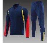 NEW Men and Kids sports set boy girl Fans Half Zipper Jacket Training wear games Jerseys football Kit Tops and trousers
