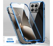360 Double Sided Magnetic Adsorption Metal Bumper Glass Case for Xiaomi 14T 13TPro 5G Poco X6 X5 Pro M3 Redmi Note14 13 Pro Plus
