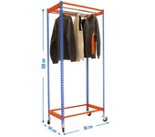 Estantería Guardarropa SIMONRACK Simonclothingsingle mob. 3/309050 azul/nara