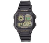 Casio AE-1200WH-1B - Reloj Digital de Cuarzo para Hombre, Correa de Resina Color Negro AE1200WH1B