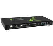 Techly 4x1 USB HDMI KVM Switch 4Kx2K IDATA KVM-HDMI4U interruptor KVM Negro