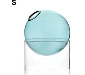 Creative Spheroidal Glass Vase Flower Arrangement Hydroponic Plant Vases Vintage Flower Pot Tabletop Plants Home Bonsai Decor