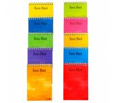 Golden 10 UNIDADES Cuaderno Espiral Superior 12º Apaisado 80 Hojas 60gr Cuadricula - Tapa Plastificada - Margen Remarcado - Colores Surtidos