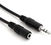 CABLEPELADO Cable Audio alargador Extensor | Jack Audio Estéreo 3,5 mm Macho a Hembra | Cable alargador de Audio estéreo | para Altavoces, Auriculares, Móvil, Tablet, MP3 | Negro | 5 metros