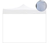 Reemplazo de cubierta lateral impermeable Blanca de 2x2 Mt para Cenador plegable de 2x2 MT