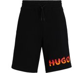 HUGO Shorts de felpa de algodón Negros 50504826-001 , para Hombre