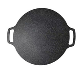 SSITO Sartén antiadherente para barbacoa Korea, Placa Redonda para Parrilla, antiadherente, Universal, 30cm