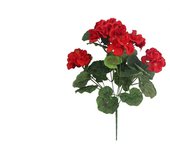 1pc Artificial Geraniums Silk Flowers Outdoor Garden Hanging Basket Porch Outdoors Faux Bushes Home Decoration for Home, Birthda