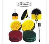 4Pc Electric Drill Brush Kit Cleaning Brush Toilet Cleaning Tools Floor Nylon Scrubber Brush For Carpet Glass Car Tires Bathroom