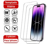 3Pcs Tempered Glass For iPhone 15 14 13 12 11 Pro Max Mini X XS Max XR 8 7 6 Plus Screen Protectors Film For iPhone SE 2020 2022