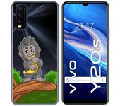Tumundosmartphone Funda Gel Transparente para Vivo Y20s / Y11s diseño Mono Dibujos