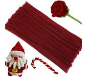 100/200/300 Pcs Creative Crafting Pipe Cleaners Supplies for DIY Crafts, Chenille Stems Pipe Cleaners for Flowers