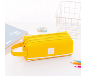 Double Layer Portable Pencil Case Oxford Cloth Double Zipper Pencil Bag for Students Back To School Storage Stationery Supply