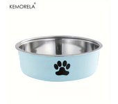 Non-Slip Dog Bowl For Large Medium And Small Cats And Dogs Drinking Water Feeding Pet Bowl Stainless Steel Pet Food Bowl
