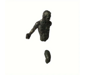 1pc 3D Resin Sculpture Wall Decoration, Resin Imitation Copper, Abstract Climber Statue Living Room Home Decoration