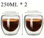 Double Wall Glass Cup Heat Insulation Transparent Handmade Tea Drink Cups MINI Whisky glasses Espresso Coffee Mug