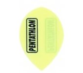 Plumas Pentathlon Oval Amarilla 2106Marca,Pentathlon,Geometria,Pear,Color,Amarillo,Micrones,.75Dardos,Plumas,Plumas Pentathlon