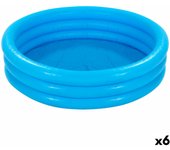 Piscina Hinchable para Niños Intex Azul Aros 581 L 168 x 40 cm (6 Unidades)