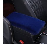 Plush Car Armrest Box Cushion Furry Warm Car Armrest Pad Car Armrest Box Cover Universal Car Decoration Interior Accessories