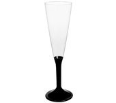 MONOUSO | Copa Reutilizable PS Pie Negro Cava 160ml 2P (200 Uds)
