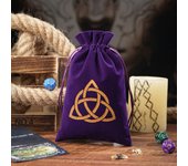 1pc Velvet Tarot Storage Bag Board Game Cards Embroidery Drawstring Package Witchcraft Supplies for Altar Tarot Dice Pouch