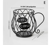 Metal Coffee Capsule Organizer Universal For Nespresso Capsule Holder Metal Snack Candy Storage Basket Espresso Capsule Pot