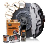 PINTURA PINZA FRENO SET  STRATOS PLATA METALICO 3 COMPONENTES