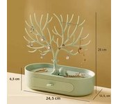 Jewelry Rack Antlers Earrings Necklaces Rings Display Bracelet Deer Jewelry Organizer Cases Stand Tray Tree Gifts For Women