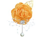 Rosa muñeca corsage Boutonniere Mano de obra FINA rhinestone corsage elegante Boda Flor accesorios kaei