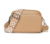 Bolsos cruzados para Mujer: bolsos de mano y bandoleras de cuero con Correa Ancha ajustable, Bolso Cruzado para Cámara para Mujeres, Niños, Viajes,