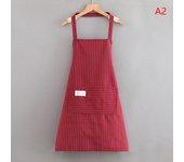 Oil Proof Kitchen Hanging Neck Cooking Sleeveless Apron Fashion Waiter Restaurant Server Workwear Breathable Catering Apron