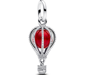 Charm Colgante Pandora Globo Aerostático de Cristal de Murano