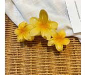 Dopamine Gradient Egg Flower Acrylic Shark Claws for Women Sweet Grab Shark Clips Ponytail Hair Clip for Girls Beach Vacation