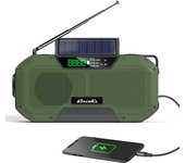 IPX5 impermeable múltiple de la emergencia solar de la mano de la manivela de la Radio de 5000 mAh