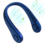 Ventilador De Cuello Colgando Sin Hojas, Mini Ventilador Portátil Usb, Súper Fuerte Viento, Silencioso Viento Natural, Recargable