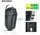 NEWBOLER Electric Scooter Front Bag Handle With USB Port Waterproof Quick Release 5L EVA Large Capacity Universal Scooter