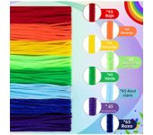 700/800pcs Pipe Cleaners, Pipe Cleaners for crafts, Craft Supplies Multicolor Rainbow Chenille Stems for Art&Craft  DIY projects