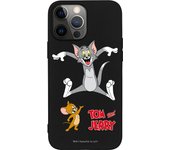 Funda original compatible con iPhone 13 Pro Max Negro con un diseño de T&J Saltando