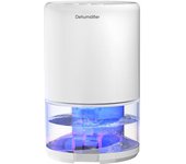 Deshumidificador Deshumidificadores de Humedad Silencioso,Función de sincronización, Función de memoria de apagado1000ml, Apagado Automático 7 Colores Luz para Hogar