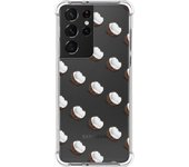 Tumundosmartphone Funda Silicona Antigolpes para Samsung Galaxy S21 Ultra 5G diseño Cocos Dibujos