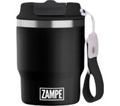 Vaso Termo Café para Llevar 470 ml -Taza Térmica Acero Inoxidable - Termo Café Pequeño para Llevar - Vaso Térmico Reutilizable Antigoteo Sin BPA- Travel Mug - Caneca Termico, Negro