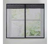 Mosquitera para Ventanas, mosquitera de Ventana magnética, mosquitera con girta Mágica, Protección Contra mosquitos, Negro, 130x150 cm